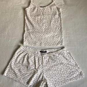 brandy melville floral pj set